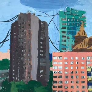 На крыльце